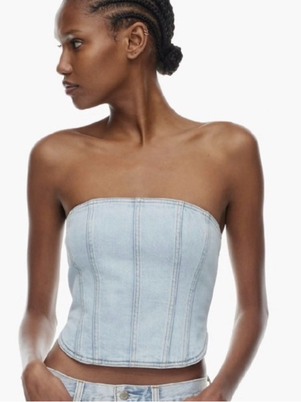 Denim Forum The '90s Denim Tube Top